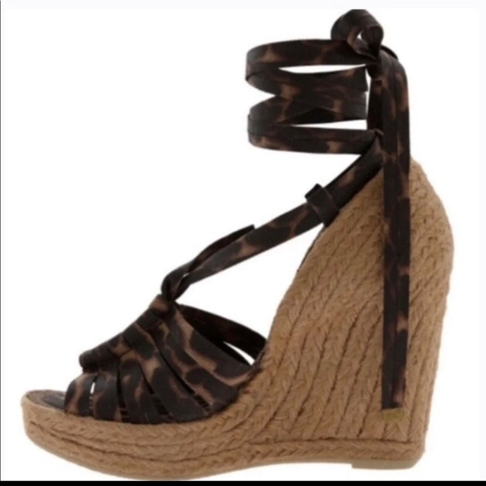 Sam Edelman Lexi Leopard wedge sandal Size 7